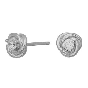 Nordahl Jewellery - Knude ørestikker i sølv m. zirkonia* 345 188